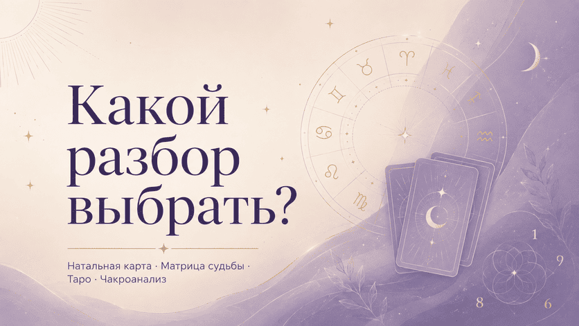 какой эзотерический разбор выбрать — натальная карта, Матрица судьбы, Таро или чакроанализ
